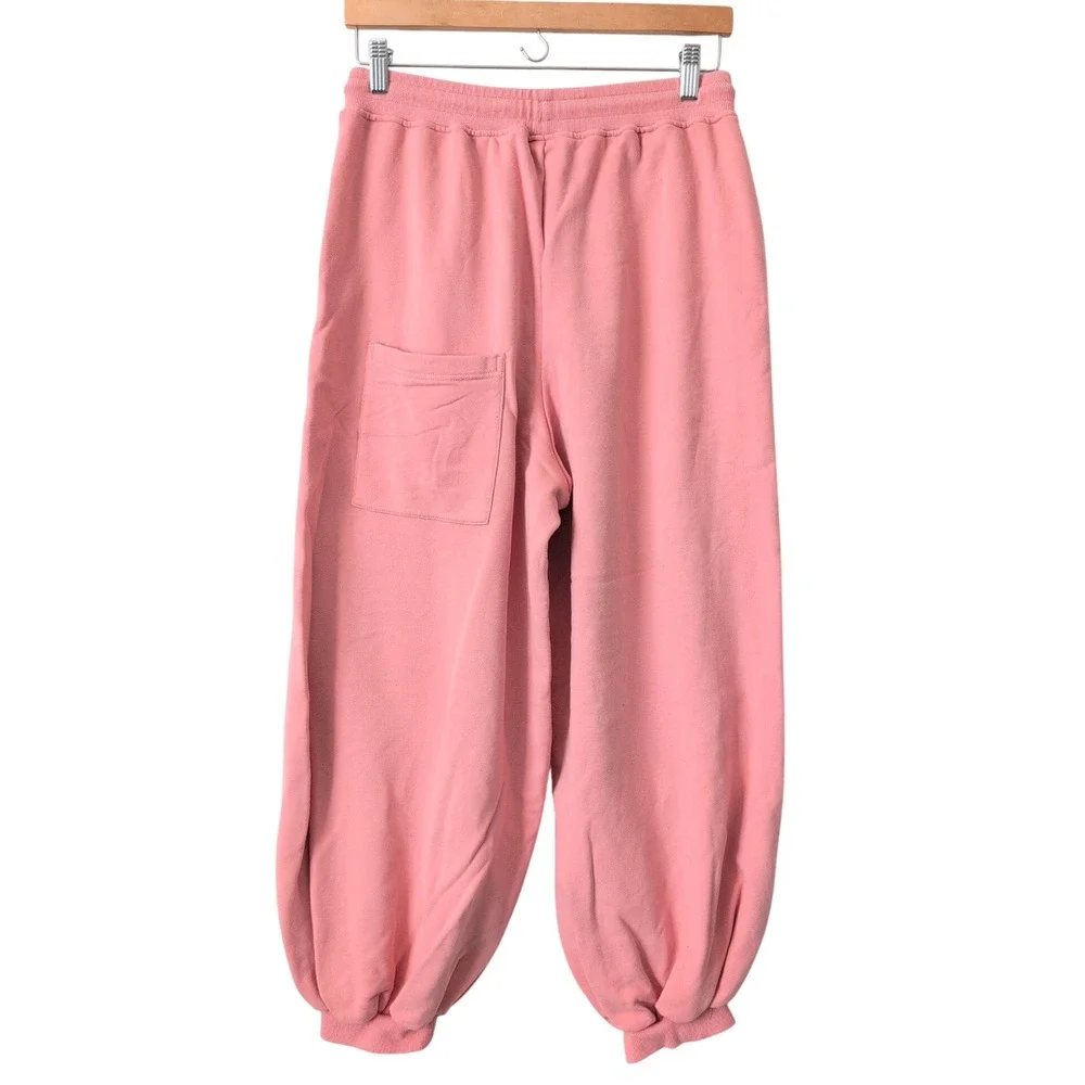 Nap Loungewear Pink Balloon Leg Joggers‎ High Rise Sweatpants Large Athleisure